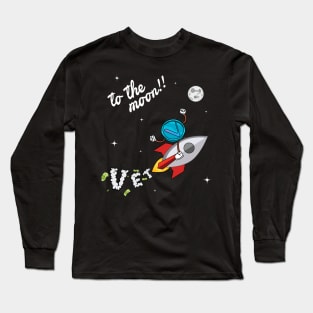 Vet to the moon !! Long Sleeve T-Shirt
